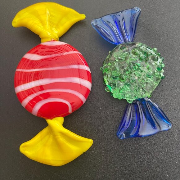 Blown Glass Candy 11 piece lot of  Old Fashioned Candies for collection Display - Picture 5 of 6